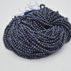 High Quality Grade A Natural Light Blue Sapphire Semi-Precious Gemstone Round Beads - FACETED - 3.7mm - 15" strand