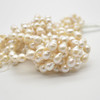 High Quality Grade A Natural White Freshwater Baroque Raindrop Teardrop Pearl Beads - 10mm - 11mm x 5mm - 8mm - 14" strand