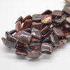 High Quality Grade A Natural Brecciated Jasper Semi-precious Gemstone Diamond / Rhombus Beads - 15mm - 15" strand