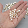 High Quality Grade A Natural Freshwater Rice Pearl Beads - No Beading Hole - 100 Count - White - 7.5mm - 9mm