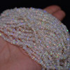 Natural White Ethiopian Welo Opal Semi-precious Gemstone Chips Nugget Beads - 2mm - 6mm - 16" strand