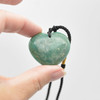 Natural Amazonite Heart Semi-precious Gemstone Pendant - 3cm - 3.5cm