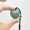 Natural Green Aventurine Heart Semi-precious Gemstone Pendant - 3cm - 3.5cm