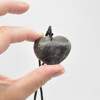 Natural Labradorite Heart Semi-precious Gemstone Pendant - 3cm - 3.5cm