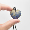 Natural Lapis Lazuli Heart Semi-precious Gemstone Pendant - 3cm