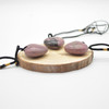 Natural Rhodonite Heart Semi-precious Gemstone Pendant - 3cm