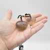 Natural Smoky Quartz Heart Semi-precious Gemstone Pendant - 3cm - 3.5cm