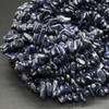 Blue Goldstone Beads Chips - 5mm - 8mm - 32" Strand