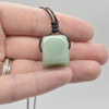 Natural Green Aventurine Cube Semi-precious Gemstone Pendant - 2cm