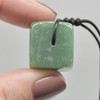 Natural Green Aventurine Cube Semi-precious Gemstone Pendant - 2cm