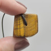 Natural Tiger Eye Cube Semi-precious Gemstone Pendant - 2cm