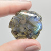 Natural Labradorite Rose Flower Semi-precious Gemstone Pendant - 3cm