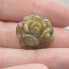 Natural Labradorite Rose Flower Semi-precious Gemstone Pendant - 2cm