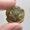 Natural Labradorite Rose Flower Semi-precious Gemstone Pendant - 2cm