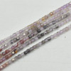 High Quality Mixed Gradient Shades Super 7 Crystal Semi-precious Gemstone Faceted Cube Beads - 2mm - 2.5mm - 15" strand