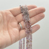 High Quality Mixed Gradient Shades Super 7 Crystal Semi-precious Gemstone Faceted Cube Beads - 2mm - 2.5mm - 15" strand