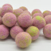 100% Wool Felt Balls - 2cm - 100 Count - Pink and Green Tie Dye Colours