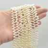 High Quality Grade A Freshwater Rice Pearl Beads - Top Drilled - White - 4mm - 6mm