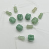 Natural Green Aventurine Semi-precious Gemstone Barrel Guru Mala Beads Set - 5 Sets - 11mm