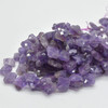 High Quality Grade A Amethyst Semi-precious Gemstone Four Leaf Clover Beads - 13mm - 15" strand