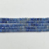 Natural Mixed Kyanite Semi-Precious Gemstone FACETED Rondelle Spacer Beads - 4mm x 1.5mm - 2mm - 15" strand