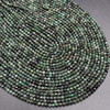 Natural Emerald Mixed Shades Semi-Precious Gemstone FACETED Round Beads - 3mm -  15" strand