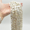 High Quality Grade A Natural Freshwater White Biwa Souffle Pearl Beads - approx 10mm - 18mm x 6mm-7mm - 14.5" strand