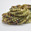 High Quality Grade A Natural Green Garnet Semi-Precious Gemstone FACETED Round Beads - 2mm, 3mm, 4mm - 15" strand