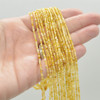 High Quality Grade A Natural Yellow Opal Semi-Precious Gemstone FACETED Round Beads - 2,3,4 and 6mm - 15" strand