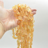 Raw Heat Treated Citrine Semi-precious Gemstone Nugget Beads - 17mm - 22mm x 10mm - 15mm - 15" strand