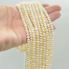 High Quality Grade A Natural Freshwater Potato Nugget Pearl Beads - White - 5mm  -  14" strand