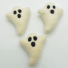 Felt Ghosts - Halloween Decoration - 6 Count - approx 6.5cm x 5cm x 2cm