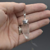 Natural Raw Brazil Lemurian Quartz Point Semi-precious Gemstone Pendant - 3.5cm - 4cm