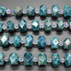 High Quality Grade A Natural Apatite Semi-precious Gemstone Faceted Baroque Nugget Beads - 8mm - 10mm x 13mm - 15mm - 14.5"