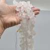 Raw Hand Polished Natural Crystal Quartz Semi-precious Gemstone Nugget Beads - 15mm - 20mm - 15" strand