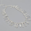 Crystal Quartz Double Terminated Graduated Points Beads / Pendants - 20mm - 30mm x 6mm - 8mm - 15" strand