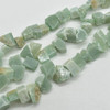 Raw Hand Polished Natural Green Aventurine Semi-precious Gemstone Nugget Beads - 15mm - 20mm - 15" strand