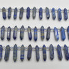 Lapis Lazuli Double Terminated Graduated Points Beads / Pendants - 20mm - 30mm x 6mm - 8mm - 15" strand