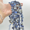 Raw Hand Polished Natural Lapis Lazuli Semi-precious Gemstone Nugget Beads - 15mm - 20mm - 15" strand