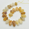 Yellow Hematoid Quartz Double Terminated Points Beads / Pendants - 22mm - 30mm x 10mm - 13mm - 15" strand