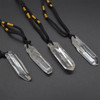 Natural Crystal Clear Quartz Semi-precious Gemstone Point Pendant - Length 4cm - 5cm - 1 Count