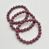 Natural Purple Rosewood Round Wood Beads Bracelet / Sample Strand - Mala Prayer Beads - 8mm, 10mm Sizes