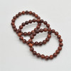 Natural Red Sandalwood Round Wood Beads Bracelet / Sample Strand - Mala Prayer Beads - 8mm, 10mm Sizes