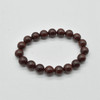 Natural Dark Red Sandalwood Round Wood Beads Bracelet / Sample Strand - Mala Prayer Beads - 8mm, 10mm Sizes