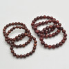 Natural Blood Sandalwood Round Wood Beads Bracelet / Sample Strand - Mala Prayer Beads - 8mm, 10mm Sizes