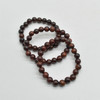 Natural Deep Red Sandalwood Round Wood Beads Bracelet / Sample Strand - Mala Prayer Beads - 8mm, 10mm Sizes