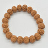 Rudraksha Seed Near Round Mala Prayer Wood Beads Bracelet Sample Strand