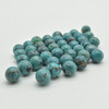 High Quality Grade A Natural Turquoise Semi-precious Gemstone Round Beads - approx 10mm - 6 Beads