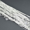 Italian 925 Sterling Silver Necklace Chain - 18 inch Snake Chain - 0.75mm - Made in Italy