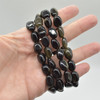 Natural Gold Sheen Obsidian Semi-precious Gemstone Pebble Nugget Beads Bracelet / Sample Strand - 8mm - 10mm, 7.5"